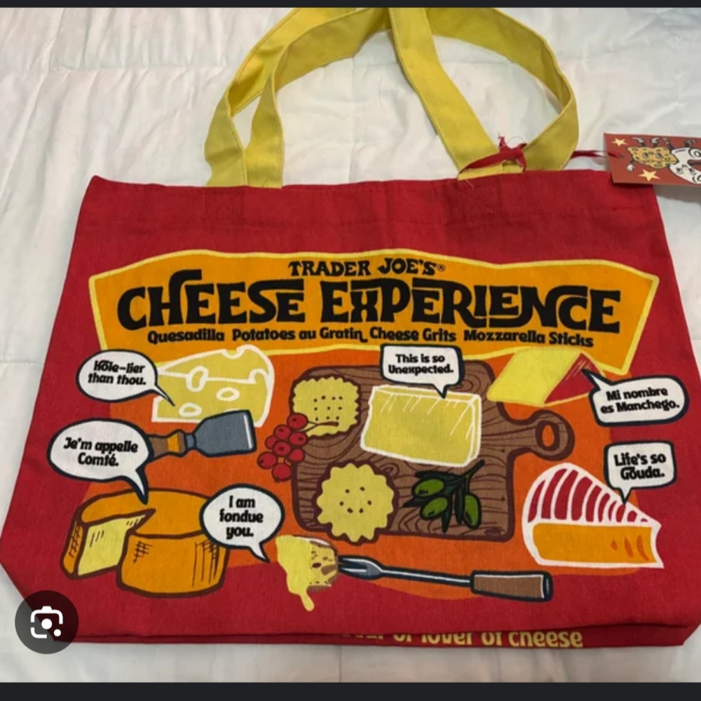 Trader Joe's Red Cheese Experience Tote Bag
